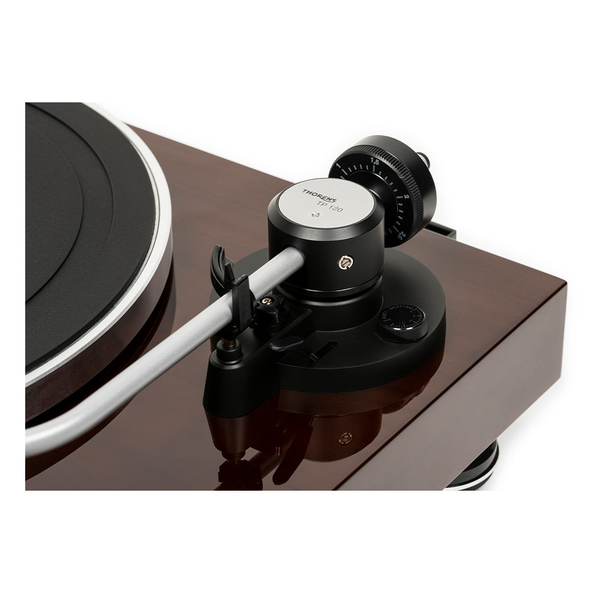 Thorens TD 204 Manual Two-Speed Turntable with Built-In Preamp & Pre-Installed Audio Technica AT95E Cartridge (High Gloss Walnut)