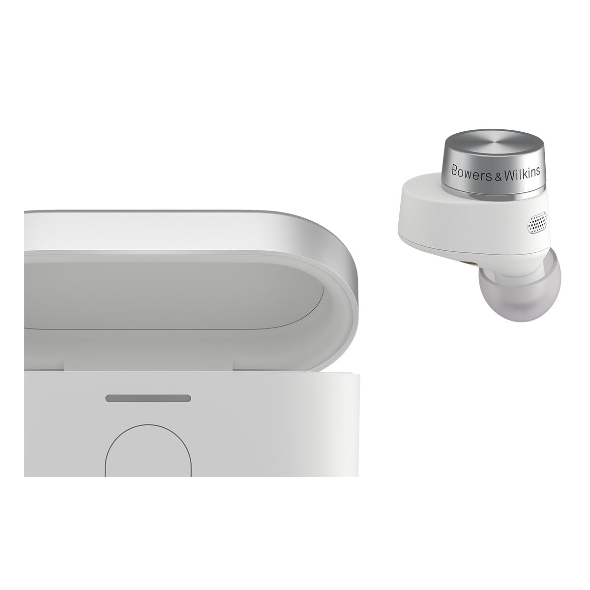 Bowers & Wilkins Pi7 S2 True Wireless In-Ear Headphones with Adaptive Active Noise Cancellation (Canvas White)