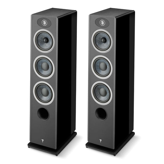 Focal Vestia No.2 3-Way Bass-Reflex Floorstanding Loudspeaker with 2 Woofers - Pair (Black High Gloss)