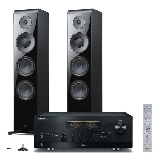Yamaha R-N2000A Hi-Fi Network Receiver (Black) with Pair of NS2000A 3-Way Floorstanding Speakers