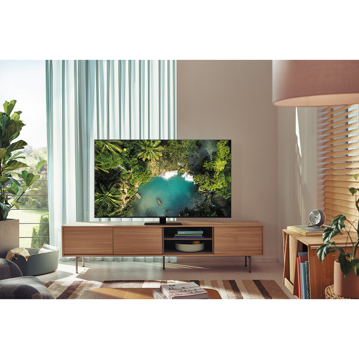 Samsung Game Day Home Theater System with 65" QN65Q80BA TV and JBL Bar 5.1 Surround Soundbar and Sub - Includes Mount, HDMI Cable, and Powercenter