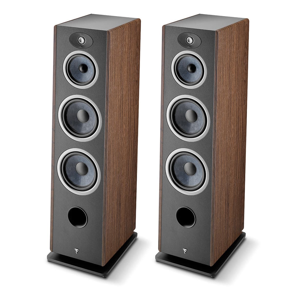 Focal Vestia No.4 Bass-Reflex 3-Way Floorstanding Loudspeaker with 2 8 inch Woofers - Pair (Dark Wood)