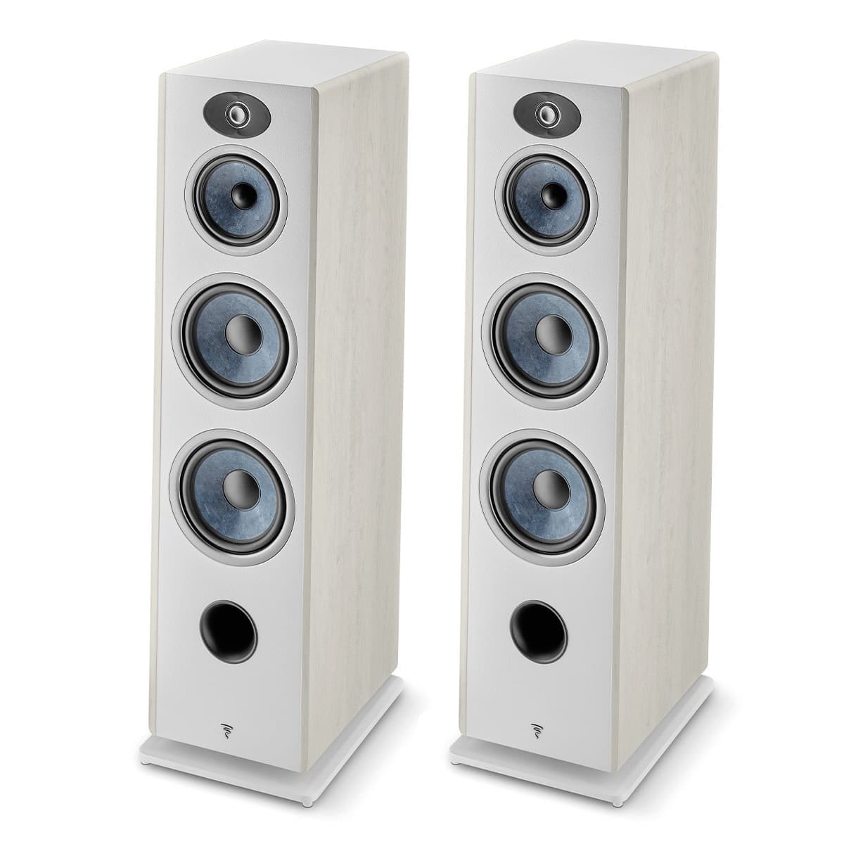 Focal Vestia No.4 Bass-Reflex 3-Way Floorstanding Loudspeaker with 2 8 inch Woofers - Pair (Light Wood)