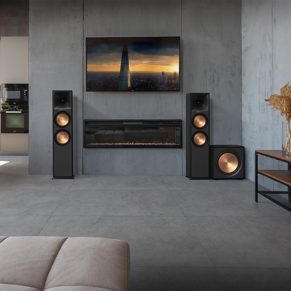 Klipsch R-800F Reference Floorstanding Speaker - Each (Black)