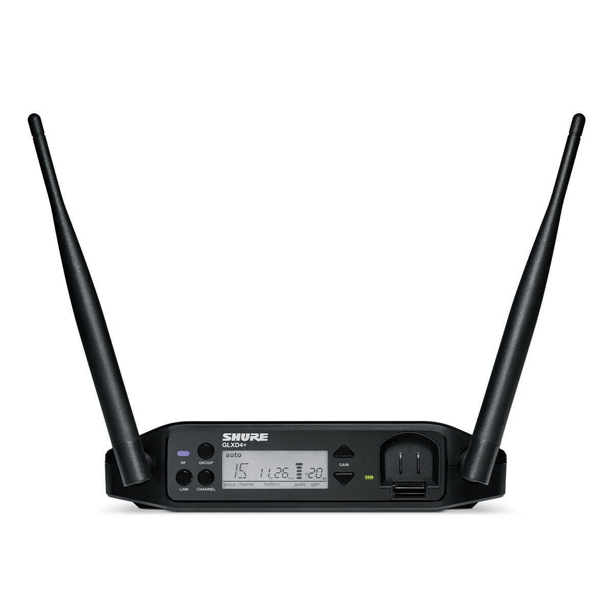 Shure GLXD24+/SM58-Z3 Dual Band Wireless System with GLXD4+ Tabletop Receiver & GLXD2+/SM58 Handheld Microphone