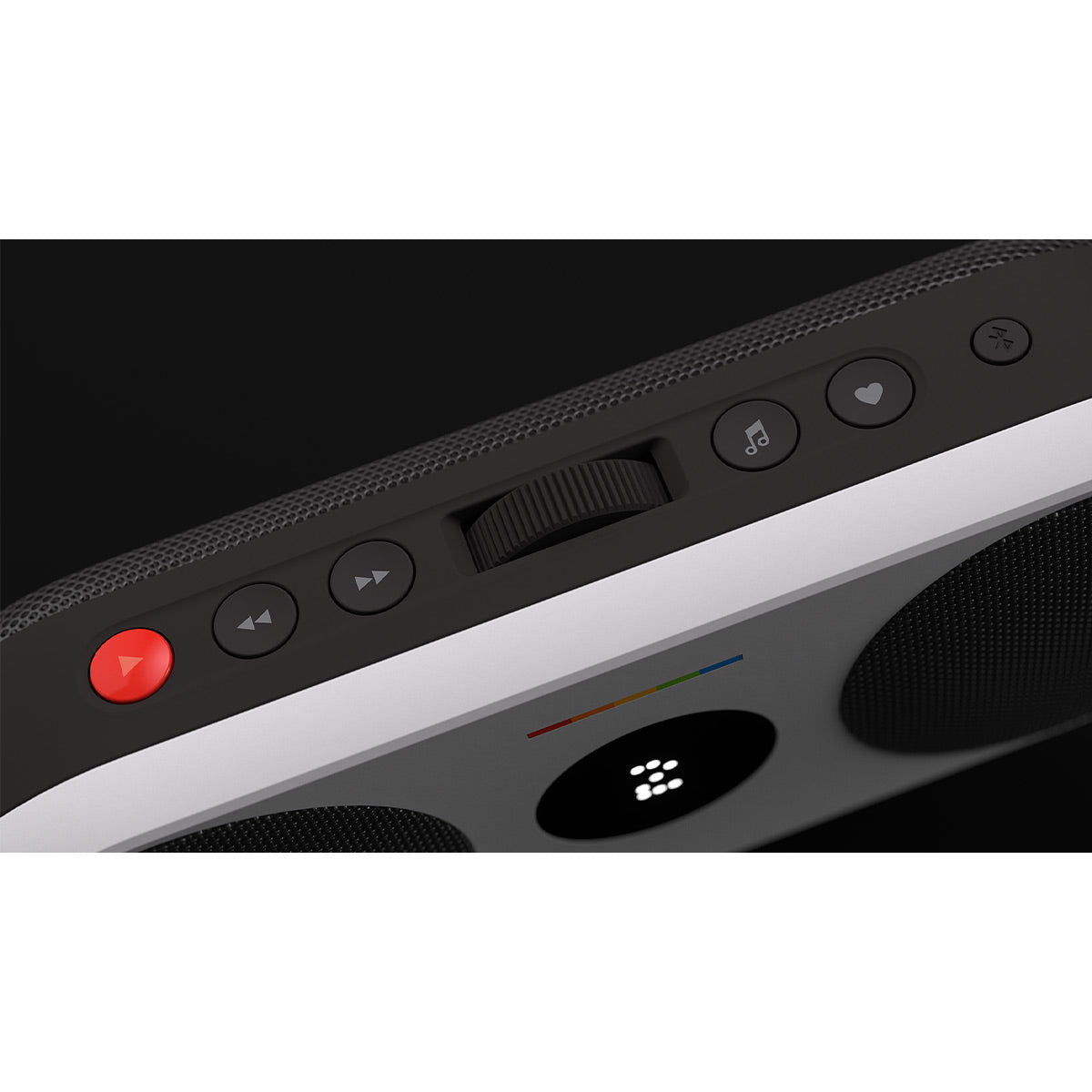 Polaroid P2 Portable Bluetooth Speaker with Wrist Strap (Black & White)