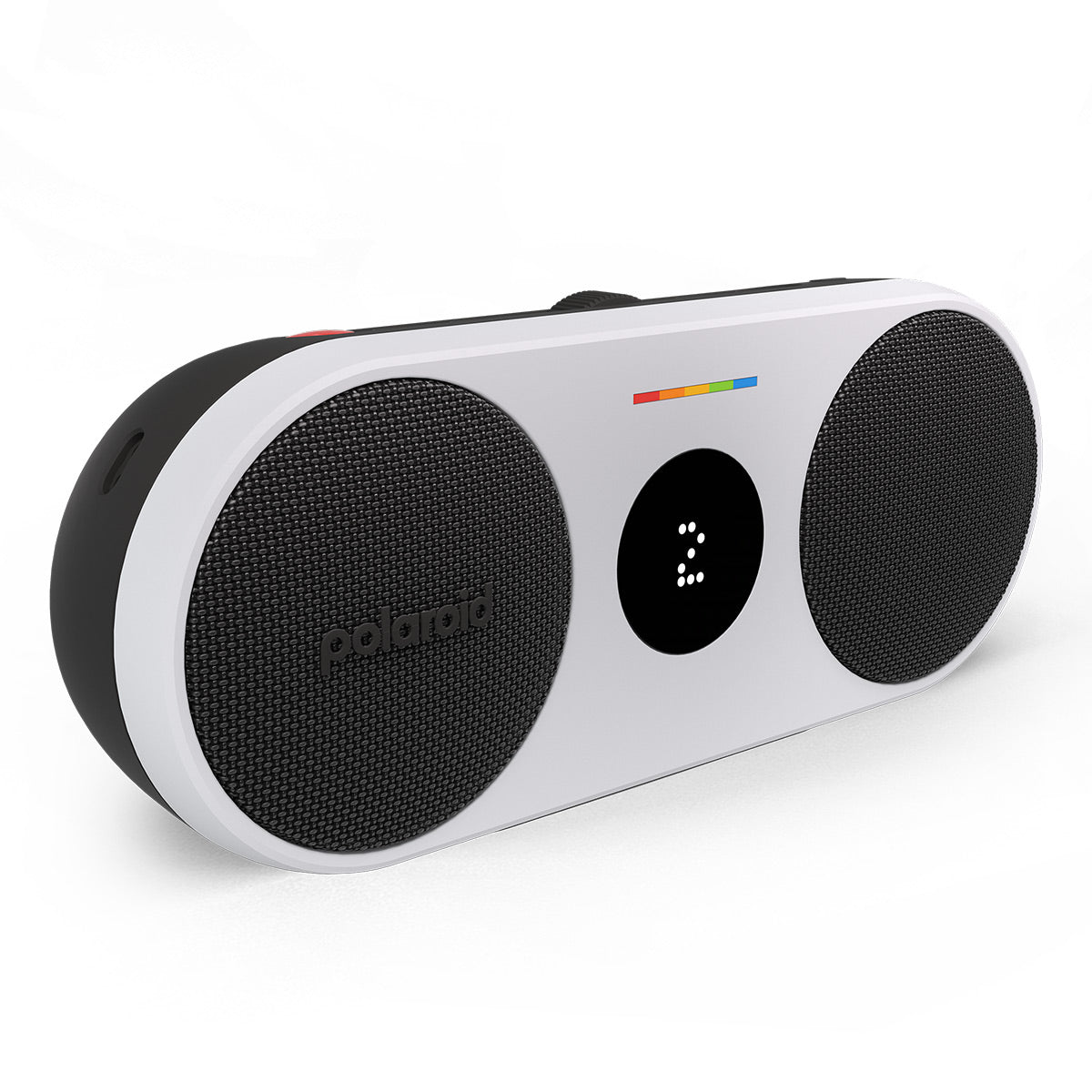 Polaroid P2 Portable Bluetooth Speaker with Wrist Strap (Black & White)