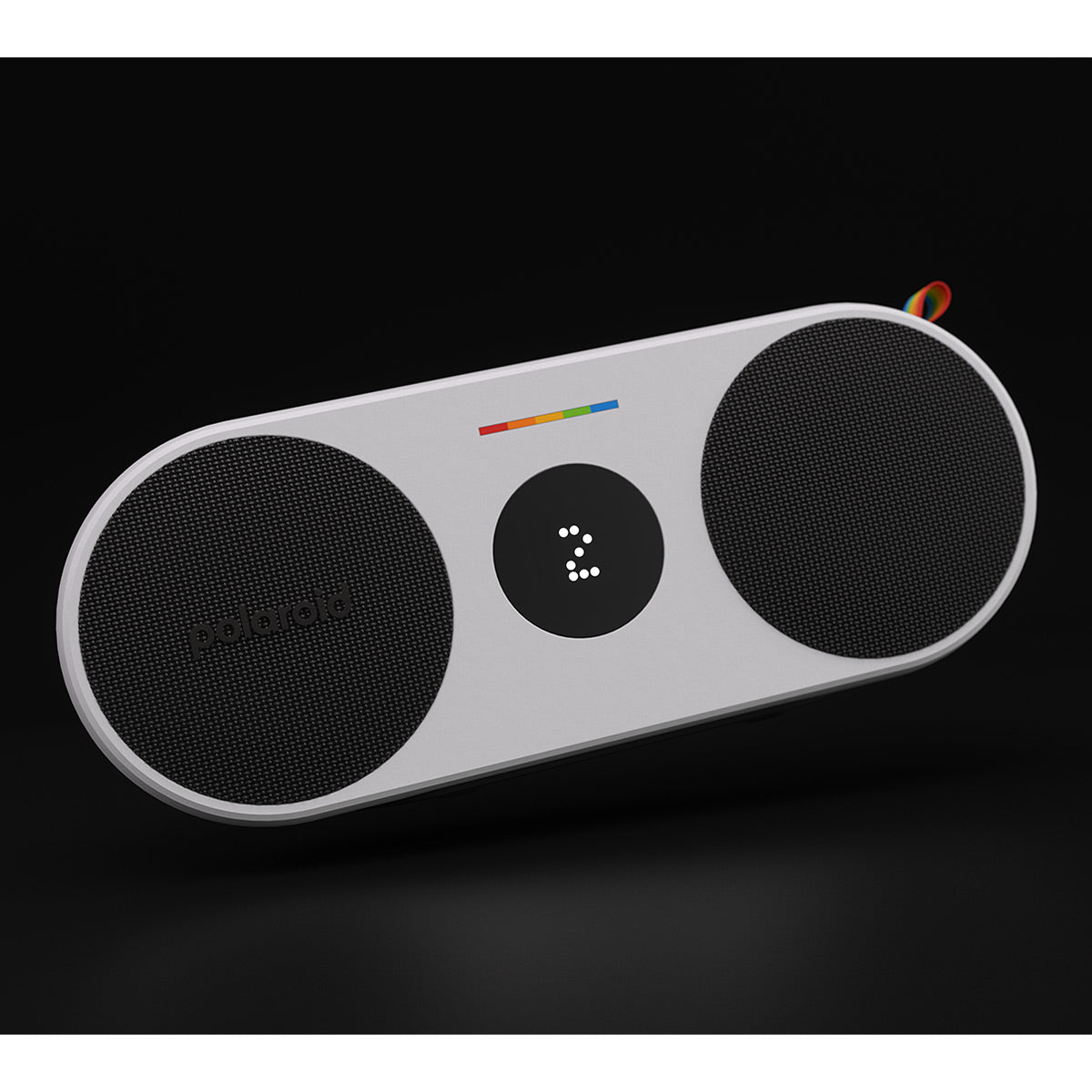 Polaroid P2 Portable Bluetooth Speaker with Wrist Strap (Black & White)