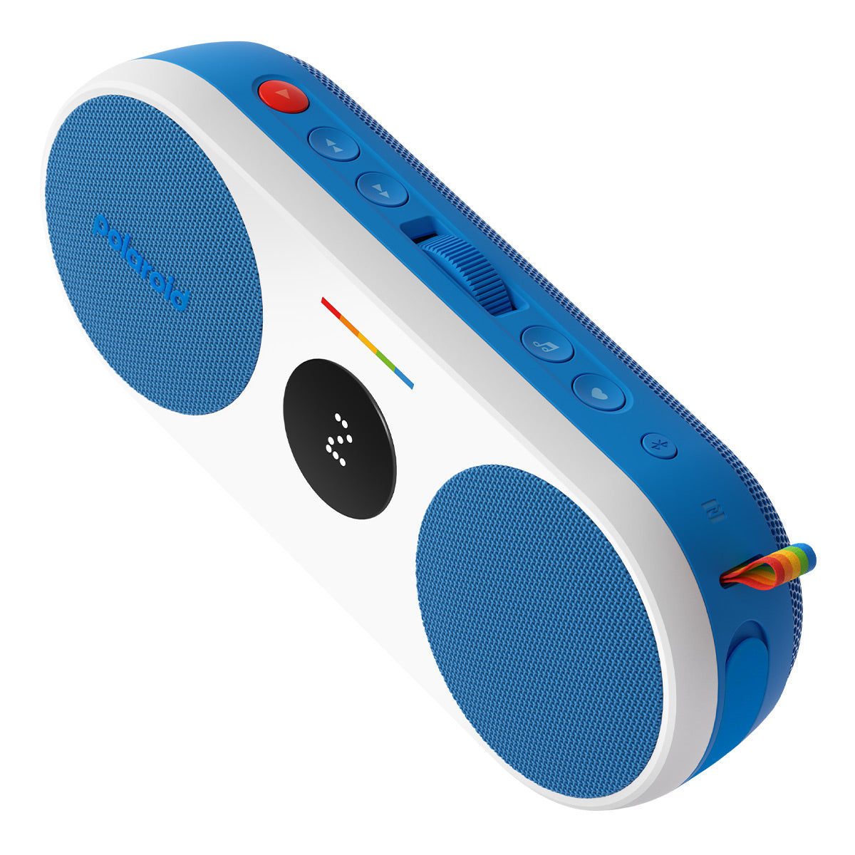 Polaroid P2 Portable Bluetooth Speaker with Wrist Strap (Blue & White)
