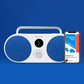Polaroid P3 Portable Bluetooth Speaker with Carrying Handle (Blue & White)