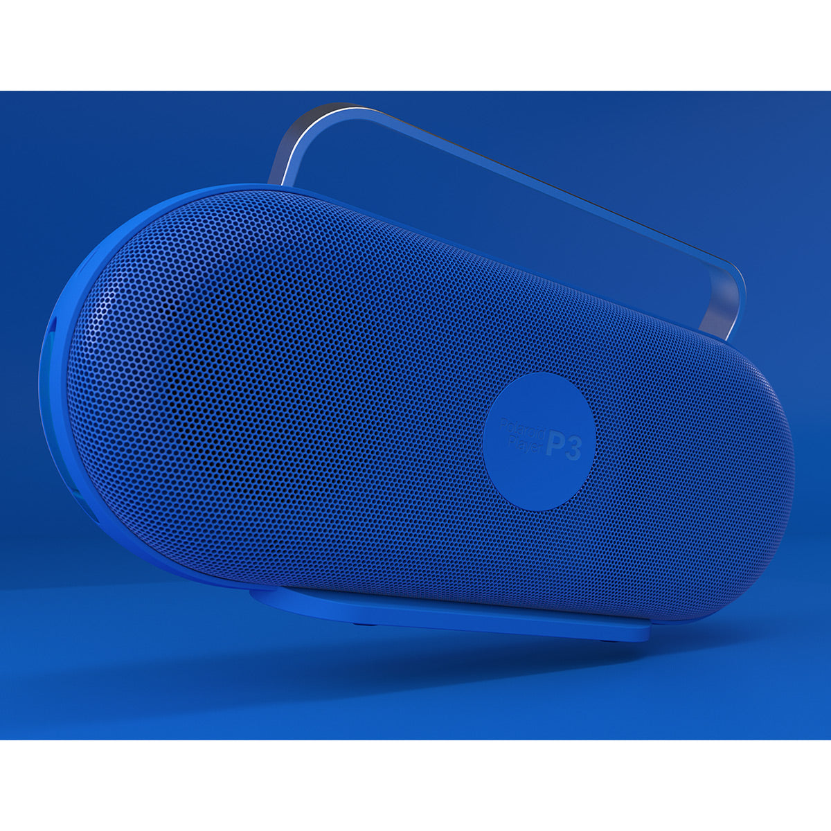 Polaroid P3 Portable Bluetooth Speaker with Carrying Handle (Blue & White)