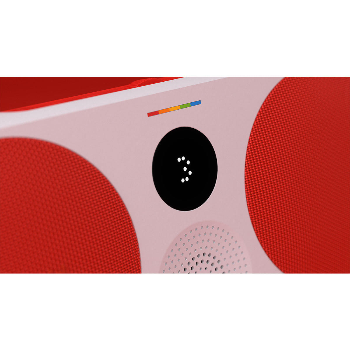 Polaroid P3 Portable Bluetooth Speaker with Carrying Handle (Red & White)