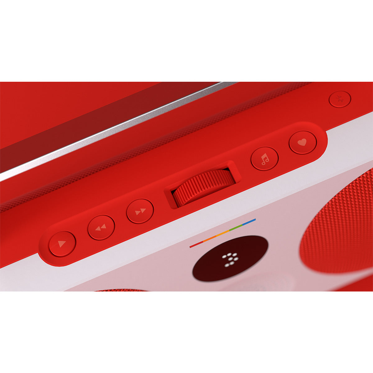 Polaroid P3 Portable Bluetooth Speaker with Carrying Handle (Red & White)