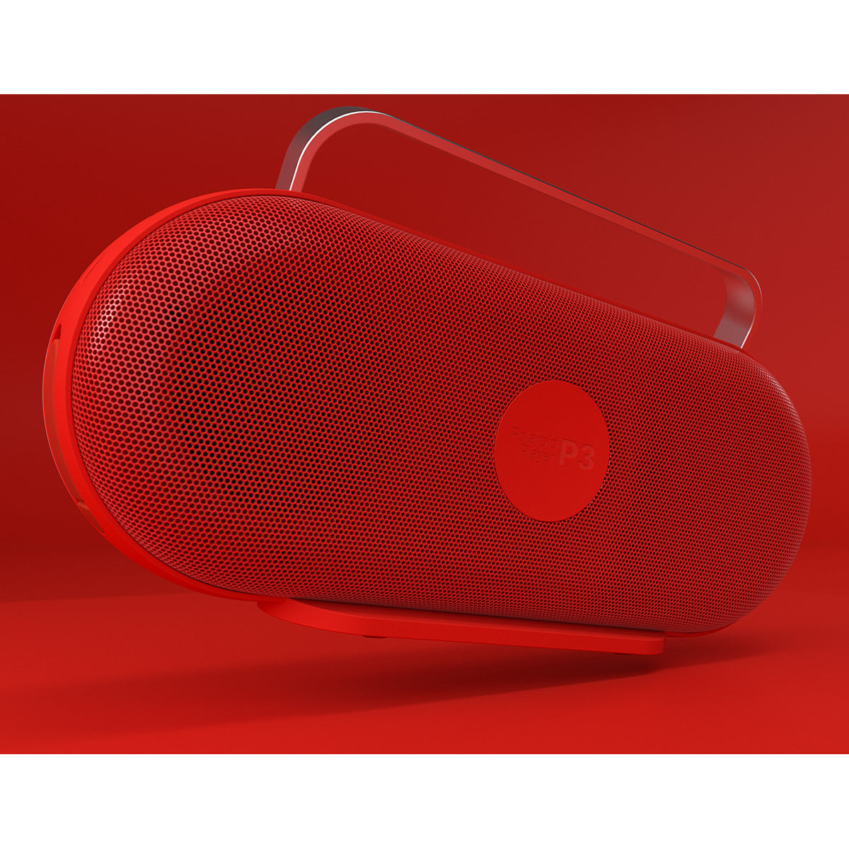 Polaroid P3 Portable Bluetooth Speaker with Carrying Handle (Red & White)