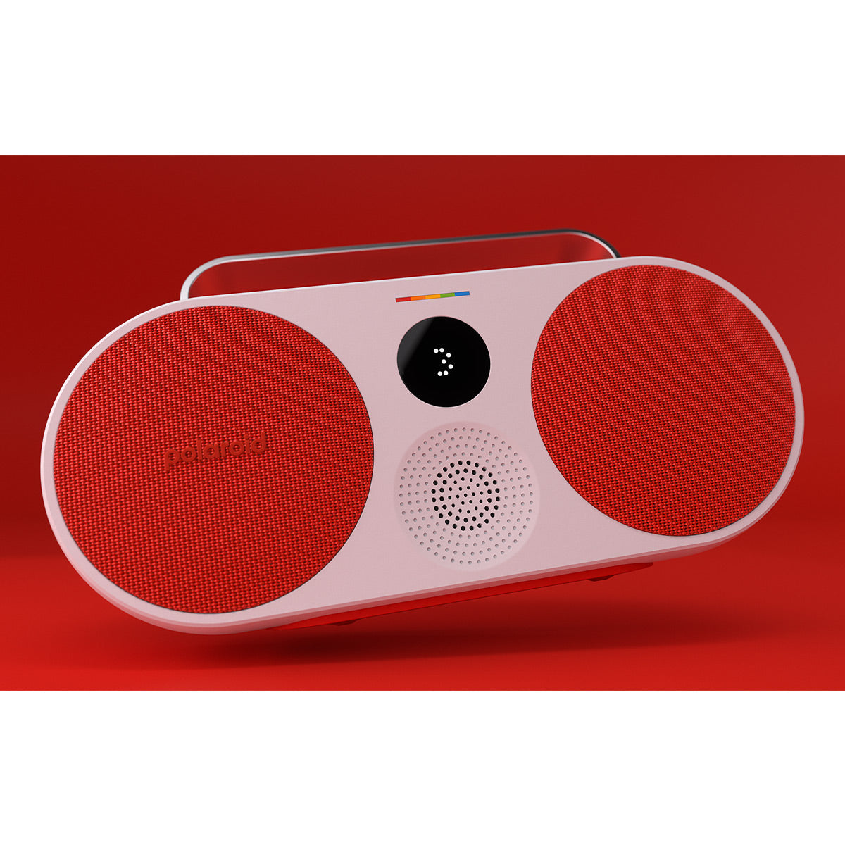 Polaroid P3 Portable Bluetooth Speaker with Carrying Handle (Red & White)