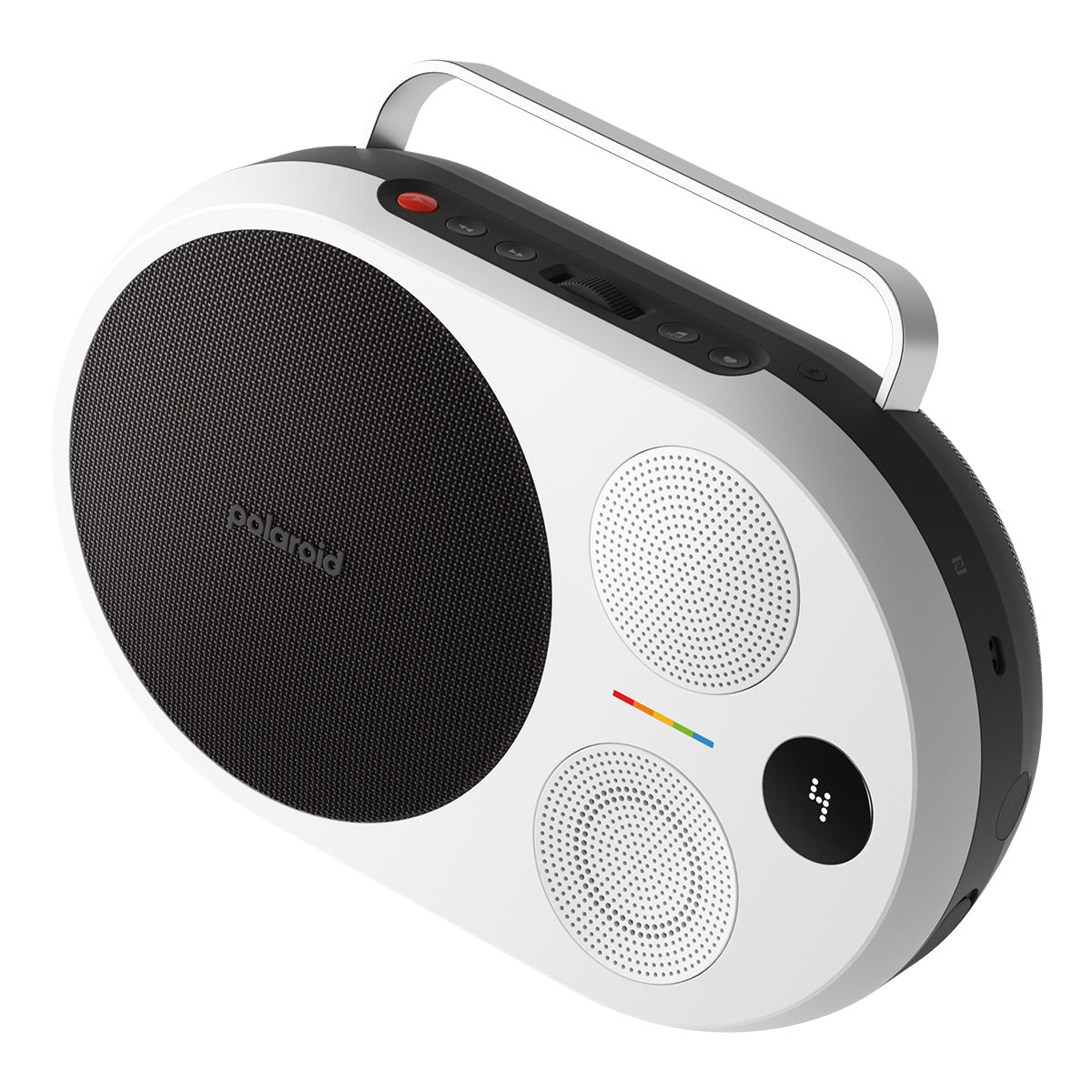 Polaroid P4 Portable Bluetooth Speaker with Carrying Handle (Black & White)