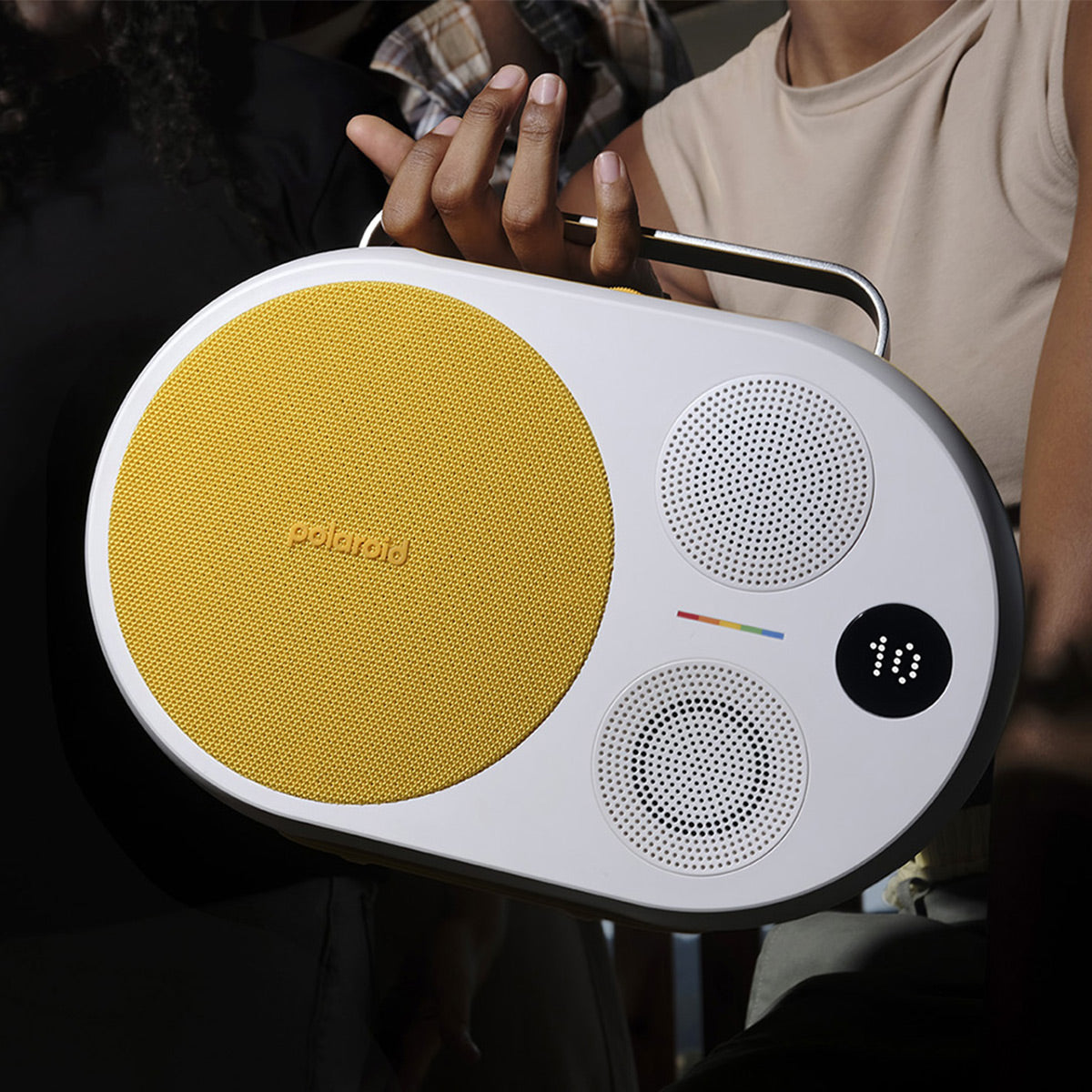 Polaroid P4 Portable Bluetooth Speaker with Carrying Handle (Yellow & White)