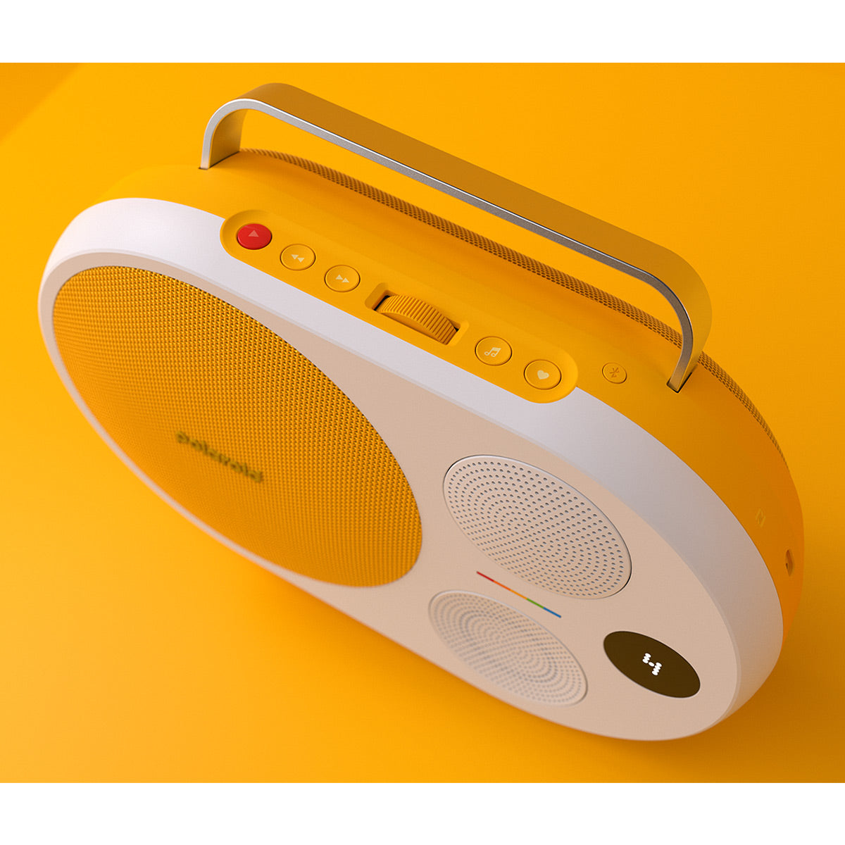 Polaroid P4 Portable Bluetooth Speaker with Carrying Handle (Yellow & White)