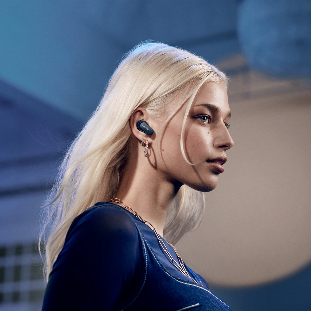 Bose QuietComfort Earbuds II True Wireless with Personalized Noise Cancellation (Limited Edition Midnight Blue)