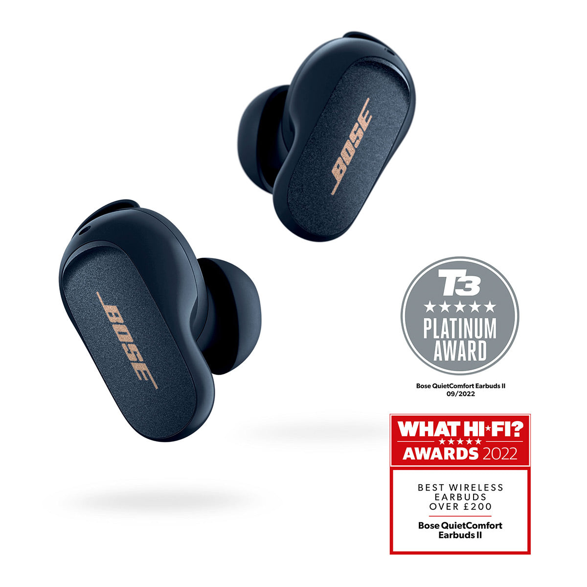 Bose QuietComfort Earbuds II True Wireless with Personalized Noise Cancellation (Limited Edition Midnight Blue)