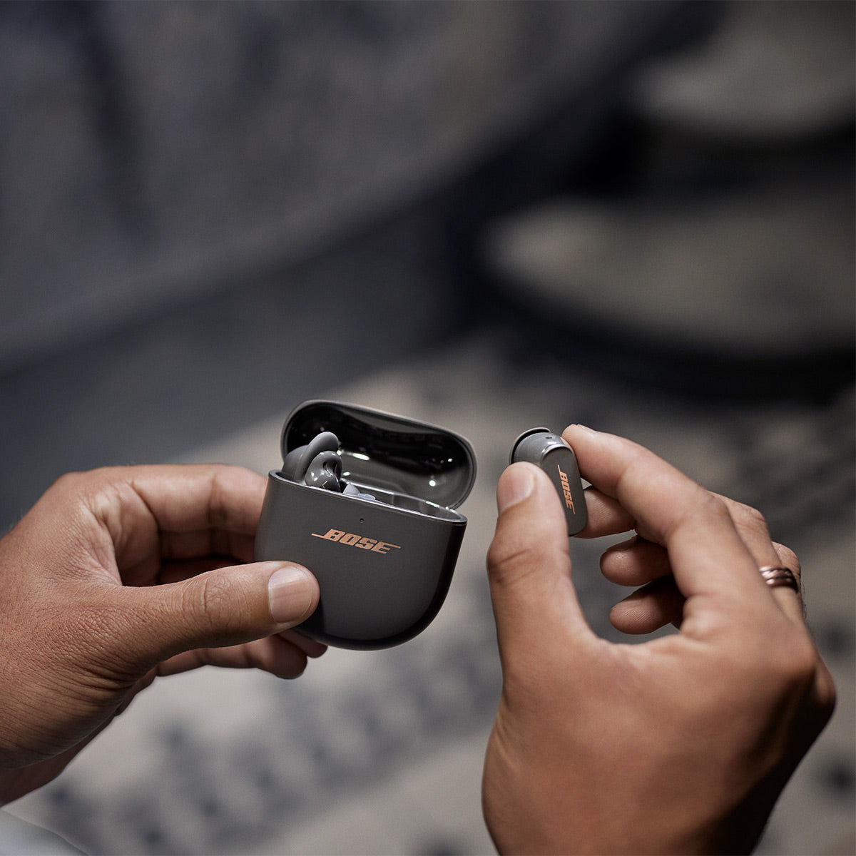 Bose QuietComfort Earbuds II True Wireless with Personalized Noise Cancellation (Limited Edition Eclipse Grey)