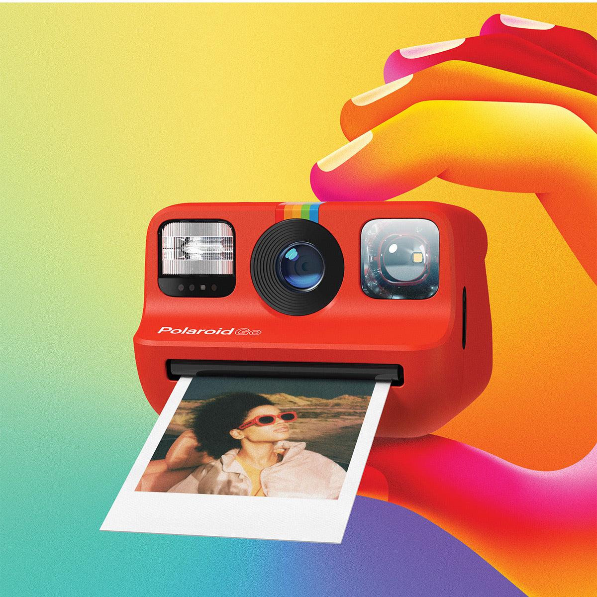Polaroid Go Instant Camera with Wrist Strap & USB Charging Cable (Red)