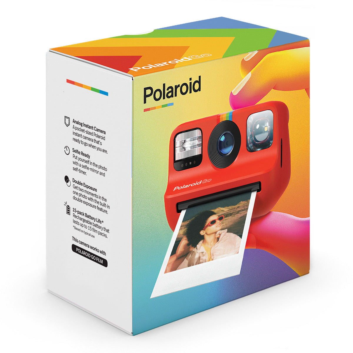 Polaroid Go Instant Camera with Wrist Strap & USB Charging Cable (Red)