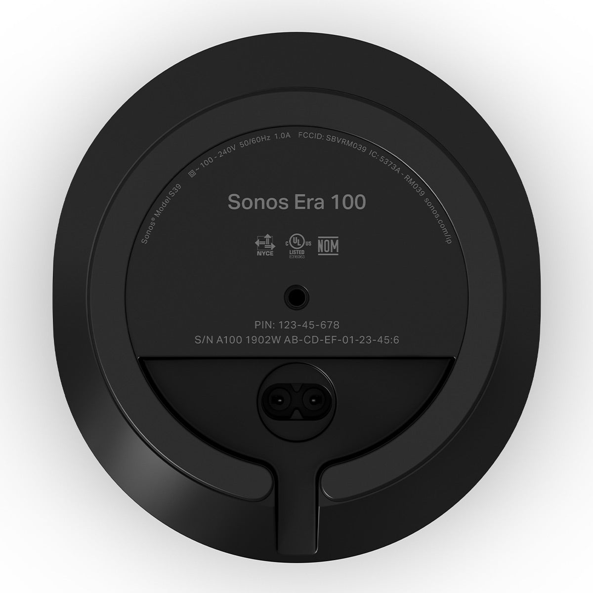 Sonos Era 100 Voice-Controlled Wireless Smart Speaker with Bluetooth, Trueplay Acoustic Tuning Technology, & Amazon Alexa Built-In (Black)