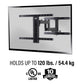 Sanus VODLF125-B2 Premium Outdoor Full-Motion Mount with Corrosion Resistant Coating & Stainless-Steel Hardware for 40"-85" TVs