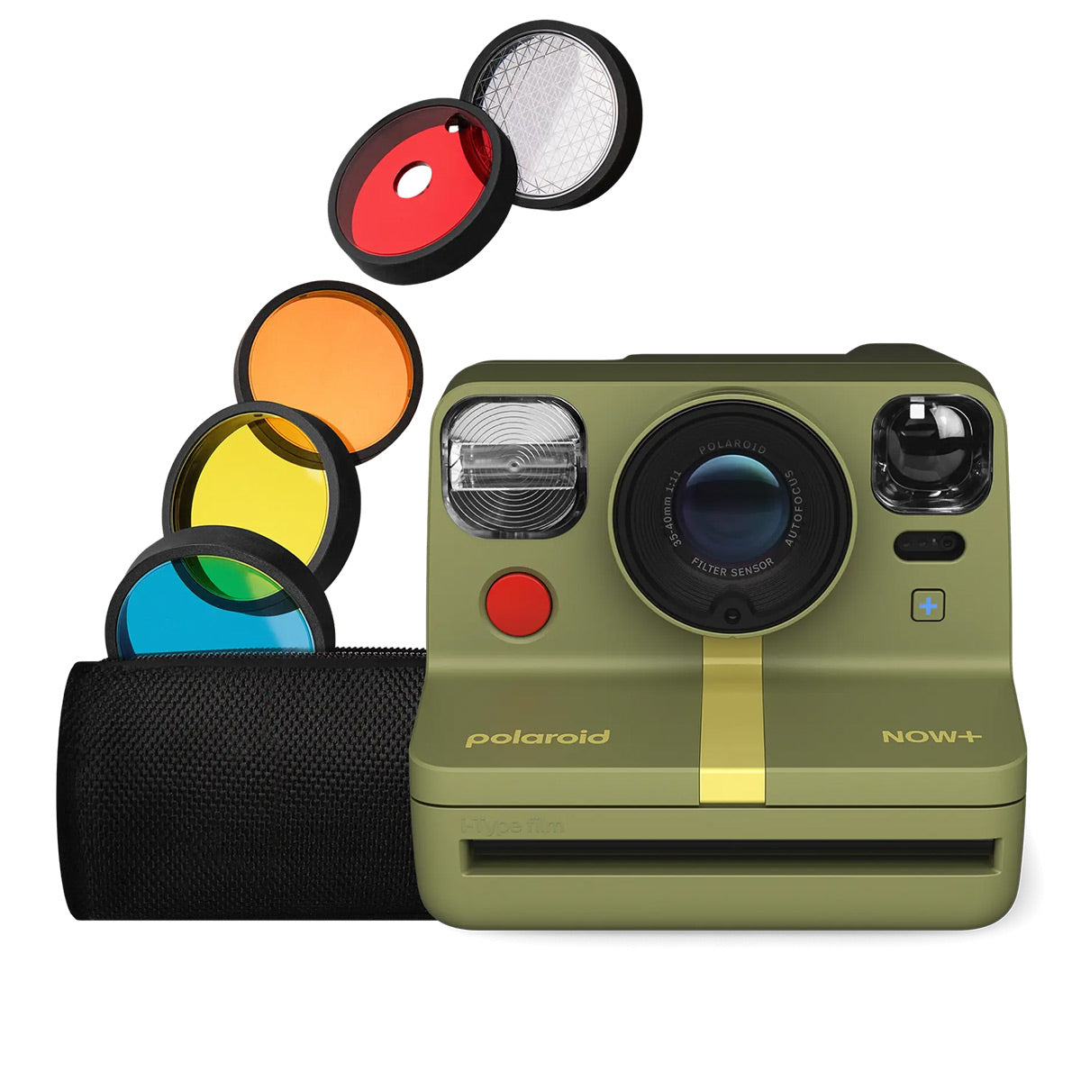 Polaroid Now+ Instant Camera with Bluetooth and Lens Filter Kit - Generation 2 (Forest Green)