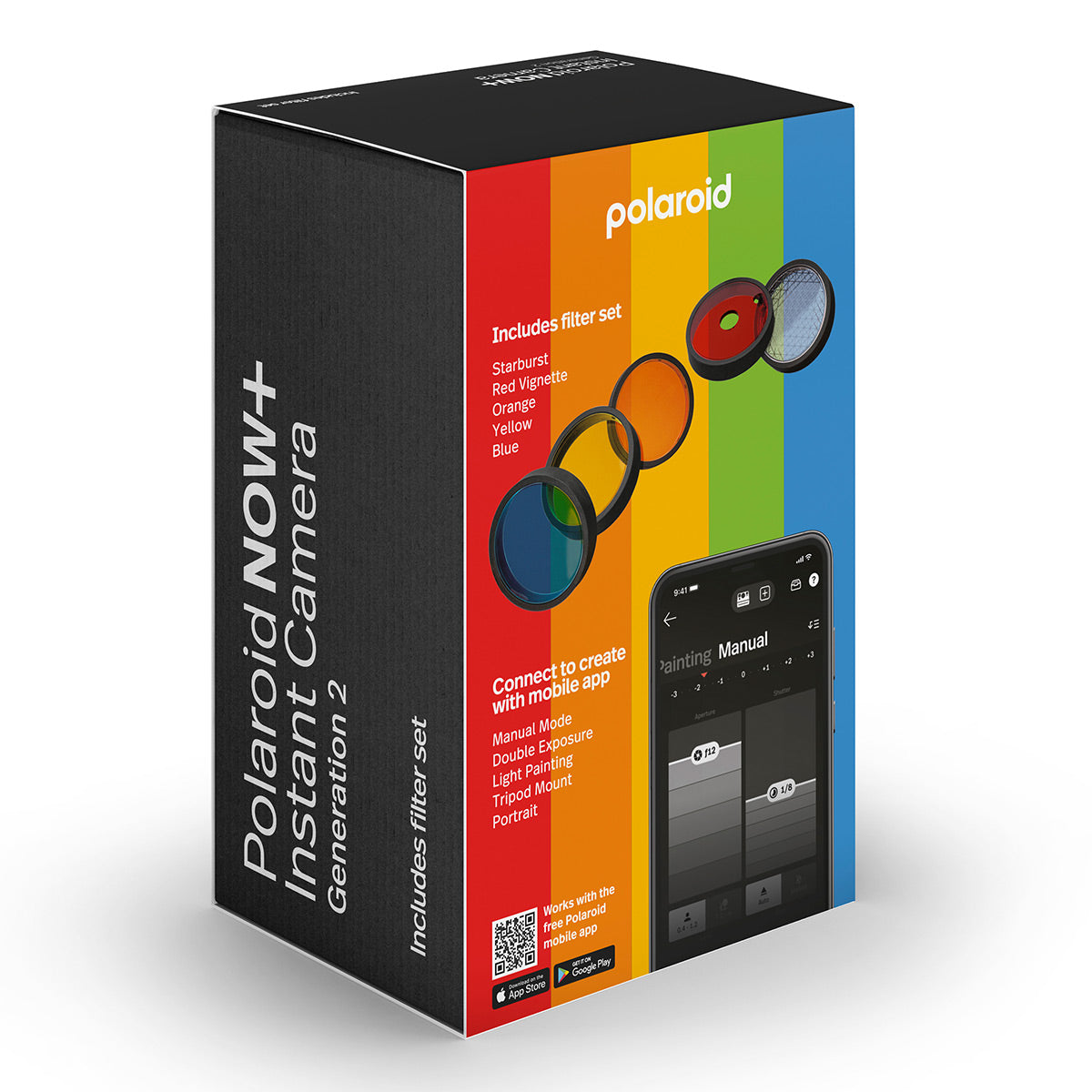 Polaroid Now+ Instant Camera with Bluetooth and Lens Filter Kit - Generation 2 (Forest Green)