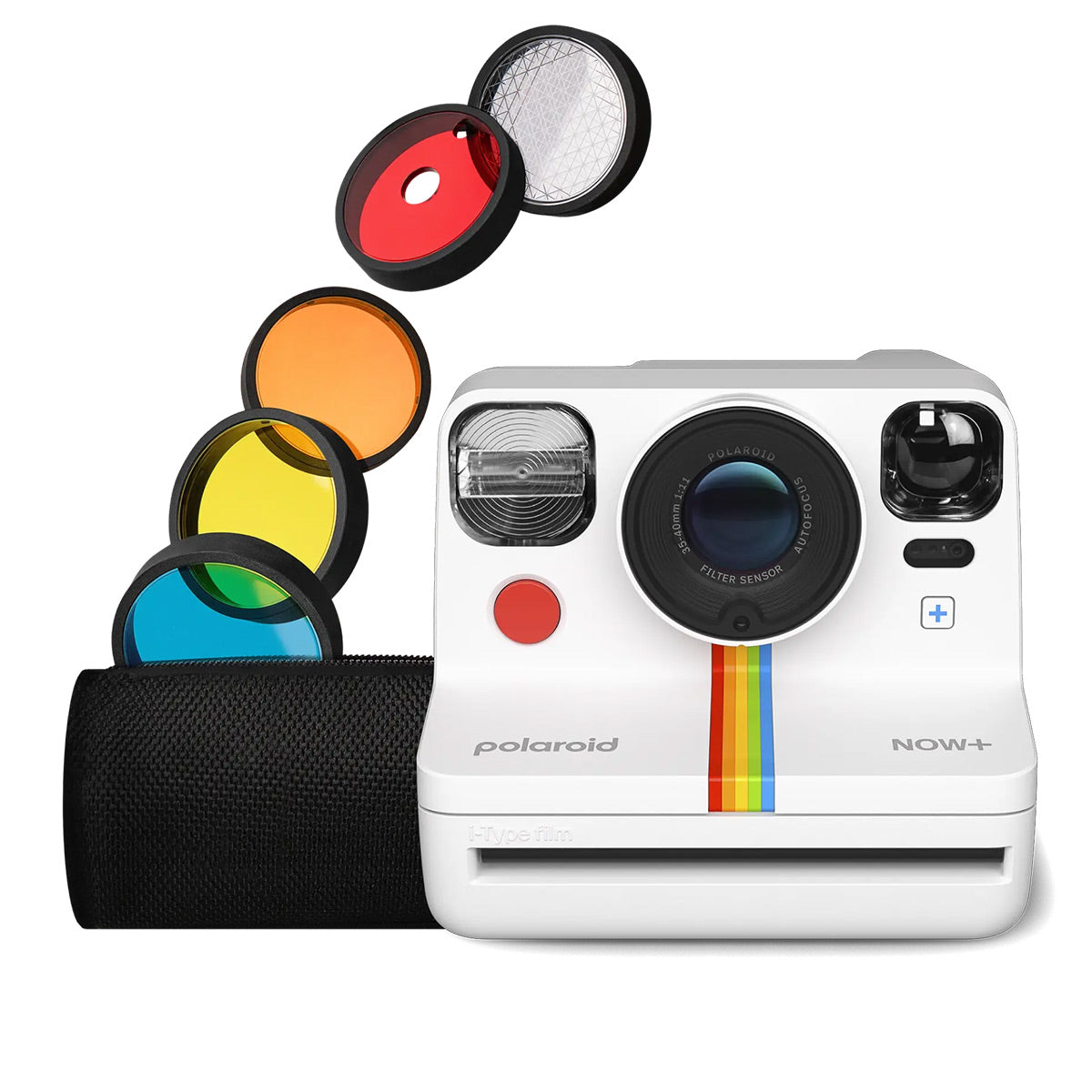 Polaroid Now+ Instant Camera with Bluetooth and Lens Filter Kit - Generation 2 (White)