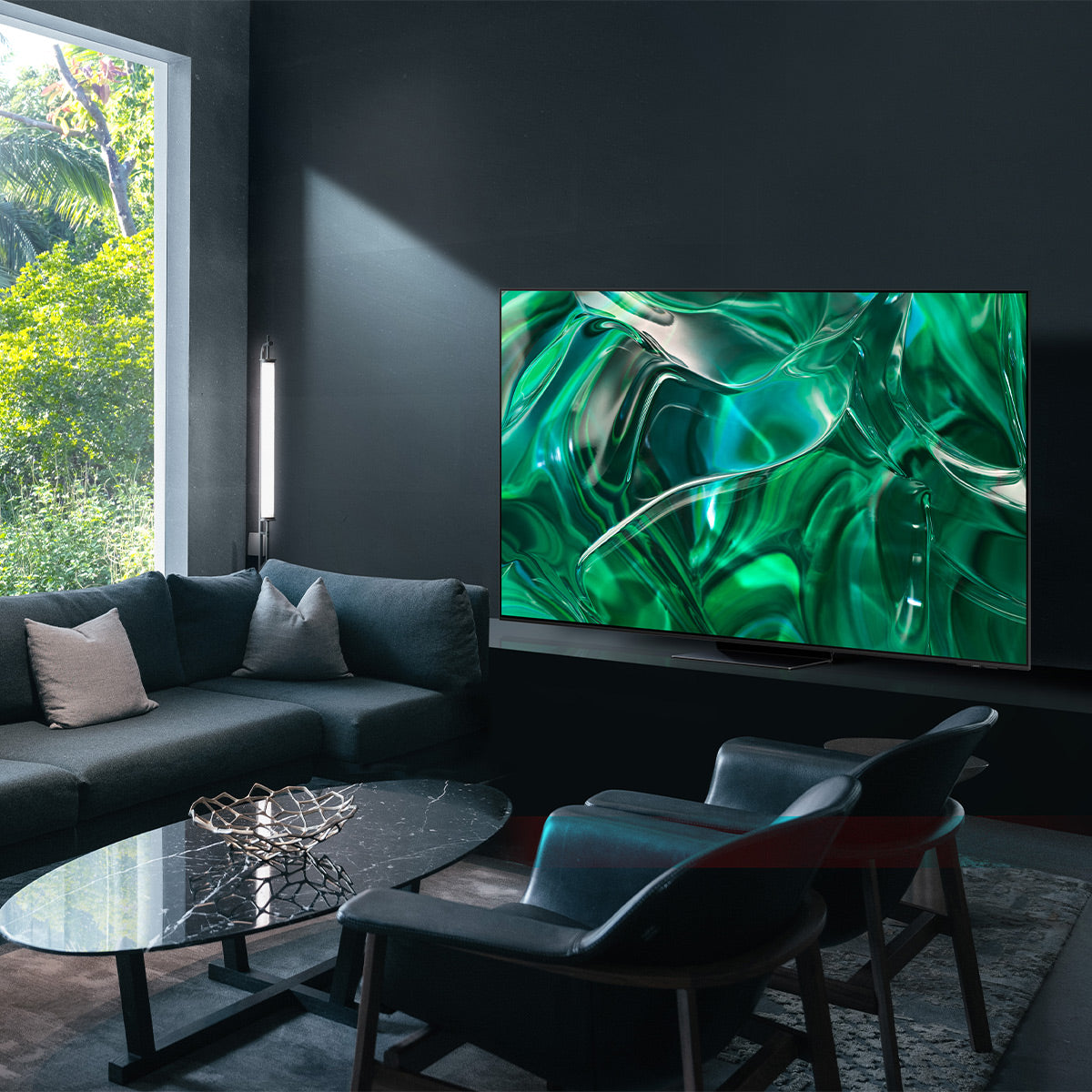 Samsung QN77S95CA 77" 4K Quantum Dot OLED Smart TV with HDR10+, Dolby Atmos, & AI 4K Upscaling (2023)