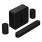 Sonos Premium Immersive Set with Beam (Gen 2) Soundbar, Sub Wireless Subwoofer (Gen 3), and Pair of Era 100 Wireless Smart Speakers (Black)