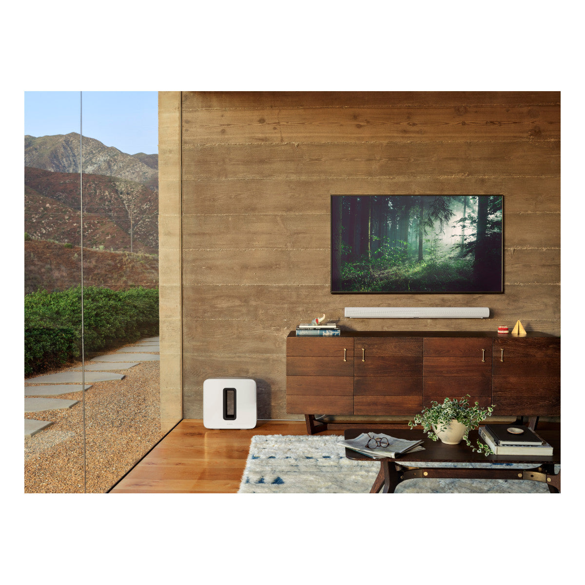 Sonos Premium Immersive Set with Arc Wireless Soundbar, Sub Wireless Subwoofer (Gen 3), and Pair of Era 100 Wireless Smart Speakers (White)