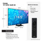 Samsung QN75Q70CA 75" QLED 4K Smart TV with Quantum HDR, 100% Color Volume, Dual LED Backlights, & Object Tracking Sound (2023)