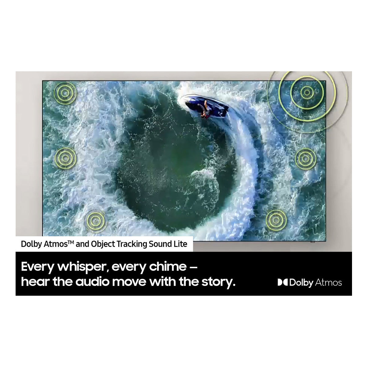 Samsung QN55Q80CA 55" QLED 4K Smart TV with Quantum HDR+, Dolby Atmos, Object Tracking Sound, & 4K Upscaling (2023)