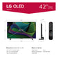 LG OLED42C3PUA 42" 4K UHD OLED evo Smart TV with Ultra Slim Design, Dolby Vision, & A9 Intelligent Processor (2023)