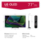 LG OLED77C3PUA 77" 4K UHD OLED evo Smart TV with Ultra Slim Design, Dolby Vision, & A9 Intelligent Processor (2023)