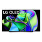 LG OLED83C3PUA 83" 4K UHD OLED evo Smart TV with Ultra Slim Design, Dolby Vision, & A9 Intelligent Processor (2023)