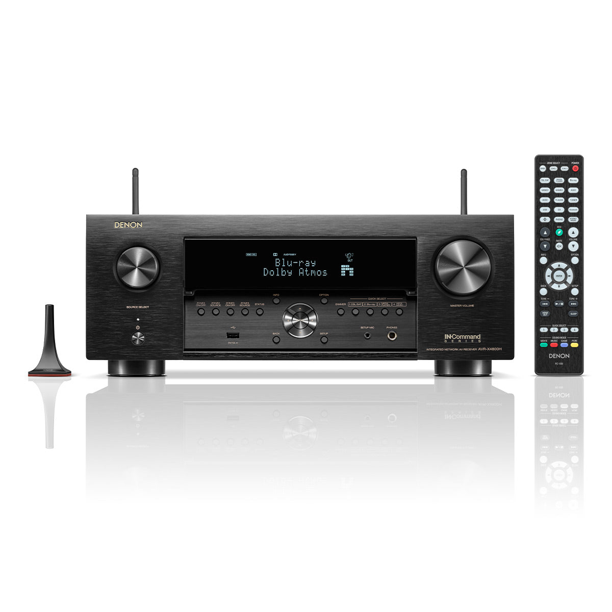 Denon AVR-X4800H 9.4 Channel 8K Home Theater Receiver IMAX Enhanced with Dolby Atmos/DTS:X and HEOS Built-In (Factory Certified Refurbished)