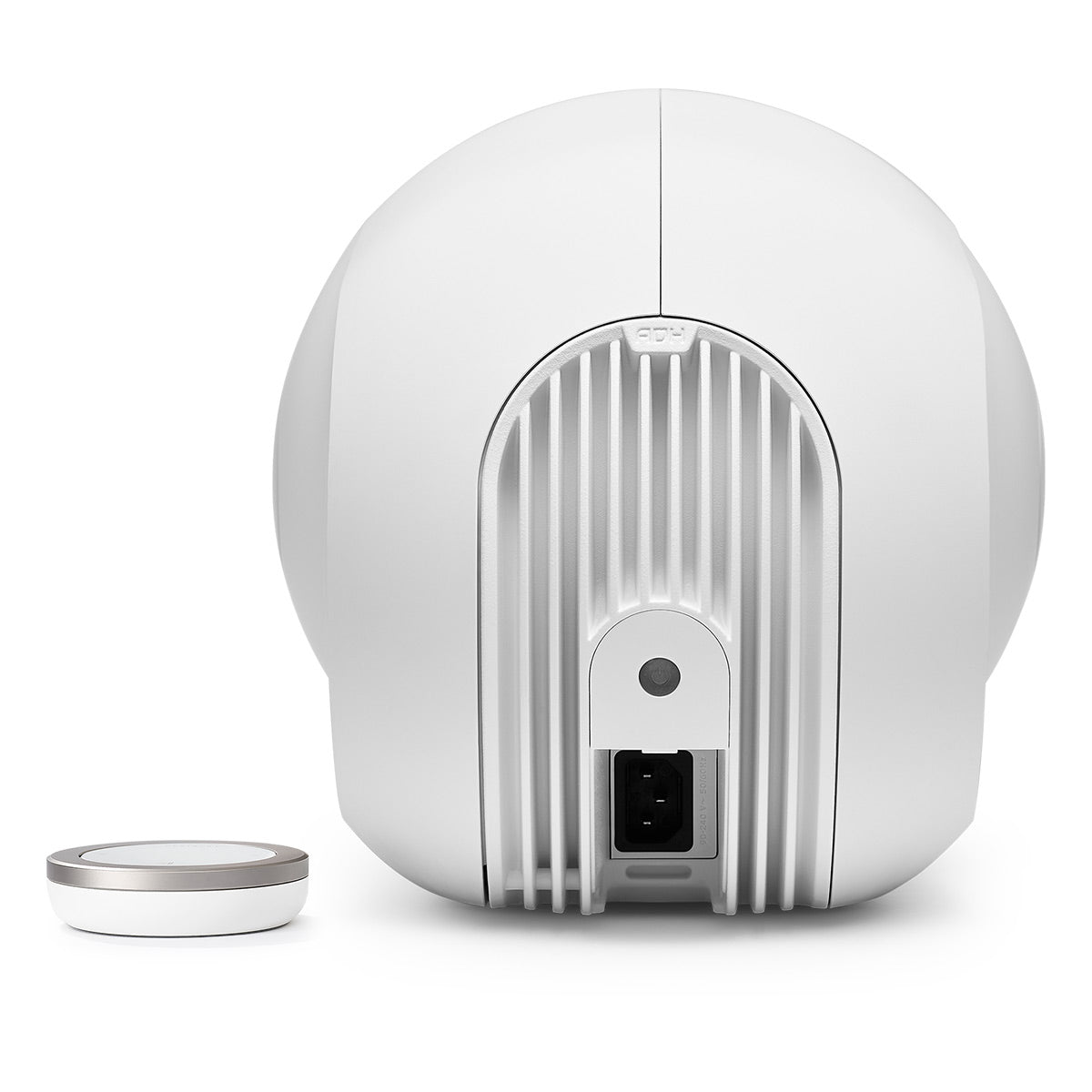 Devialet Phantom I 103dB High-End Wireless Speaker (Light Chrome) with Treepod Floorstand for Phantom I Wireless Speaker (Iconic White) - Pair