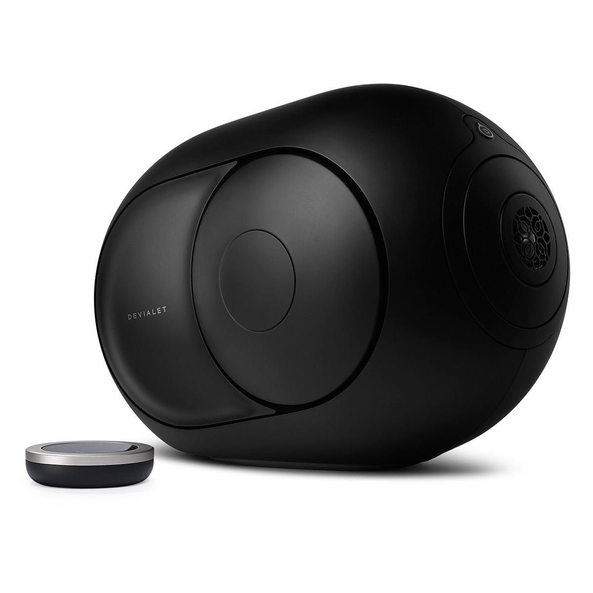 Devialet Phantom I 103dB High-End Wireless Speaker (Matte Black) with Treepod Floorstand for Phantom I Wireless Speaker (Matte Black) - Pair