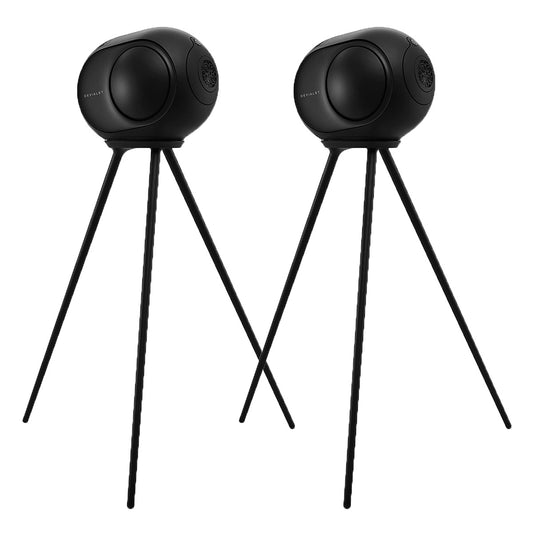 Devialet Phantom II 95db Wireless Compact Speaker System (Matte Black) with Legs Stand for Phantom II (Black) - Pair