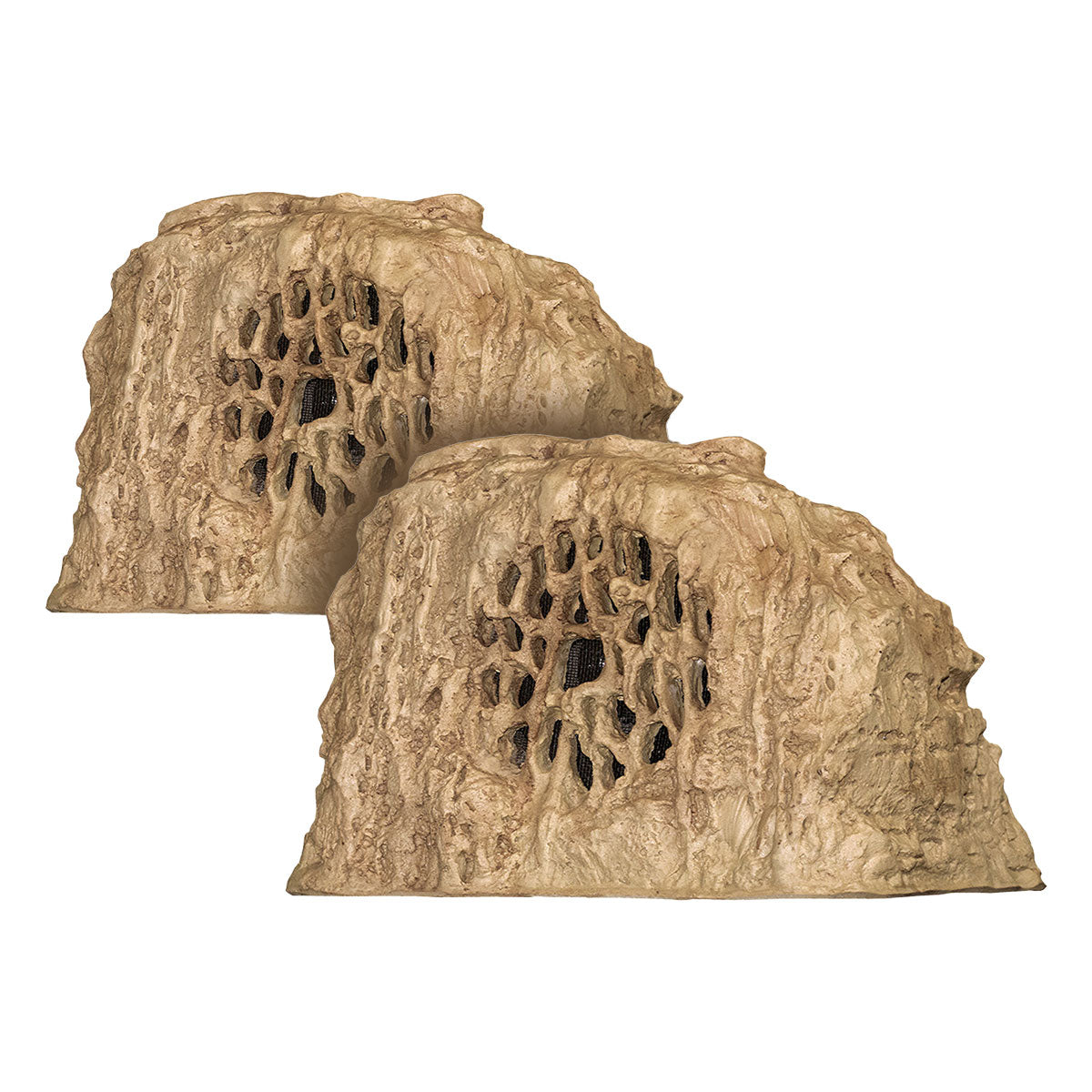 Rockustics EconoRock 6.5" 2-way Outdoor Rock Speaker - Pair (Sandstone)