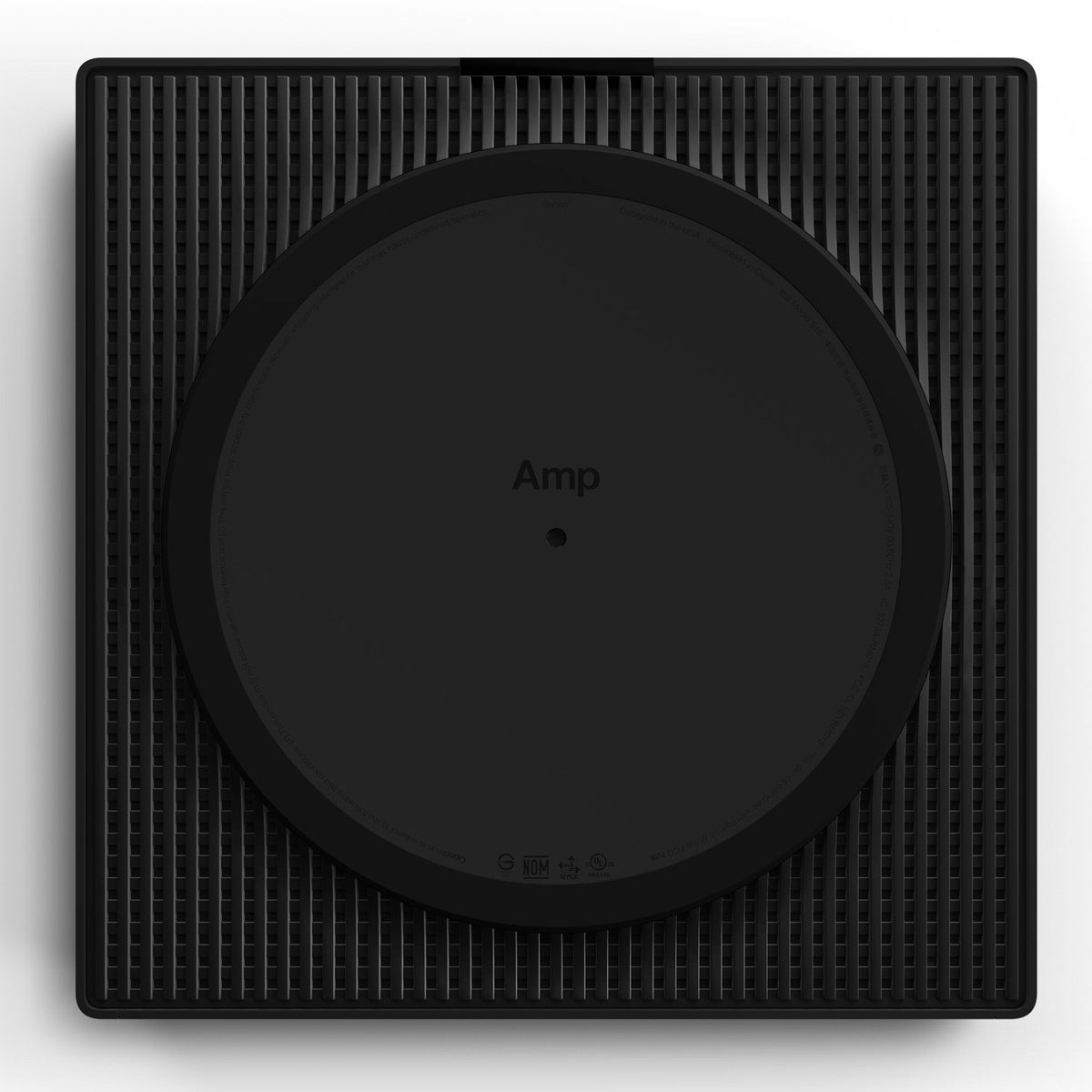 Rockustics EconoRock 6.5" 2-way Outdoor Powered Rock Speaker - Pair (Grey) with AMP Wireless Hi-Fi Player (Black)