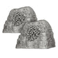 Rockustics OctoRock Powered 8" 2-way Outdoor Rock Speaker - Pair (Grey)