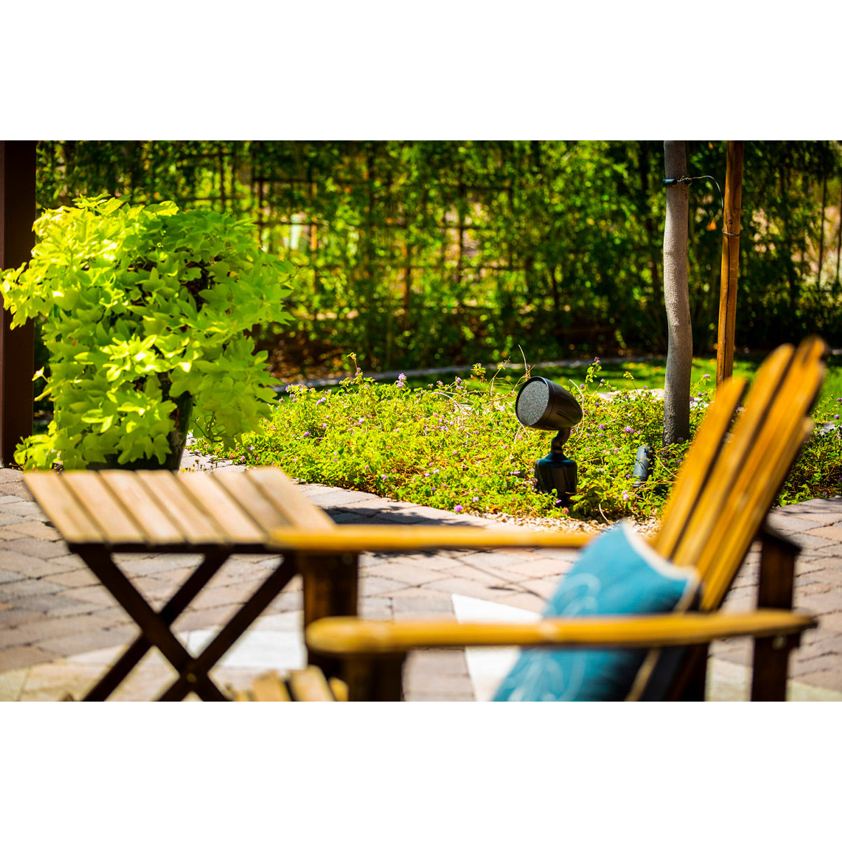 Rockustics Cherry Bomb 5" 3-way Outdoor In-Ground Speaker with Built-In Subwoofer (Pair) with AMP Wireless Hi-Fi Player