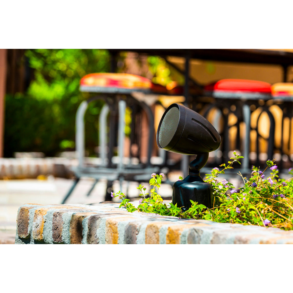 Rockustics Cherry Bomb 5" 3-way Outdoor In-Ground Speaker with Built-In Subwoofer (Pair) with AMP Wireless Hi-Fi Player