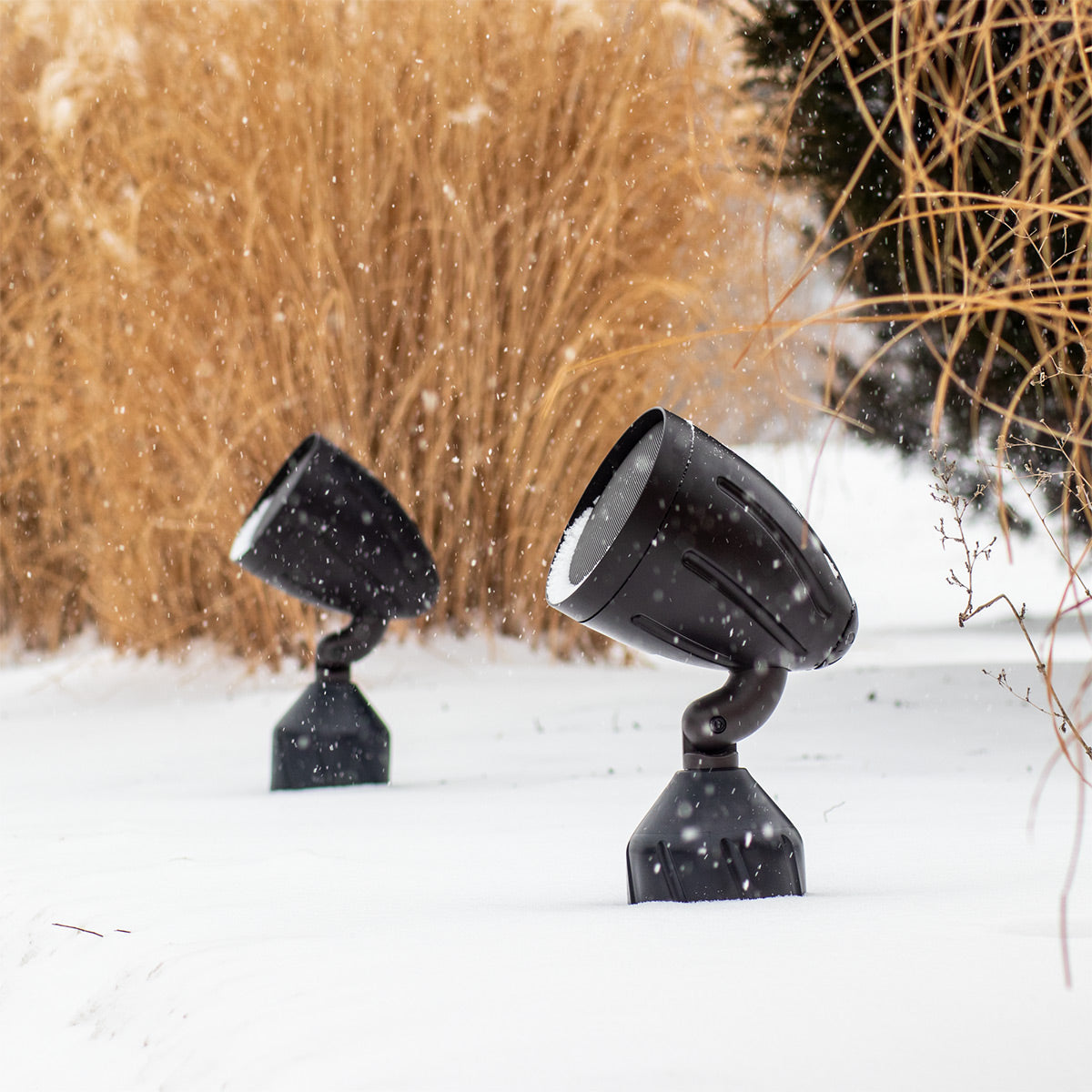 Rockustics Cherry Bomb 5" 3-way Outdoor In-Ground Speaker with Built-In Subwoofer (Pair) with AMP Wireless Hi-Fi Player
